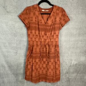REI Co-op Dress Womens Small Brown Aoraki Travel Outdoor Nature Hiking Comfort